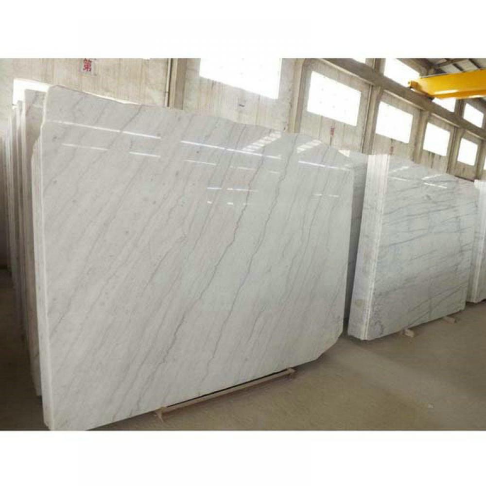 China Carrara White Polished Marble Big Slab