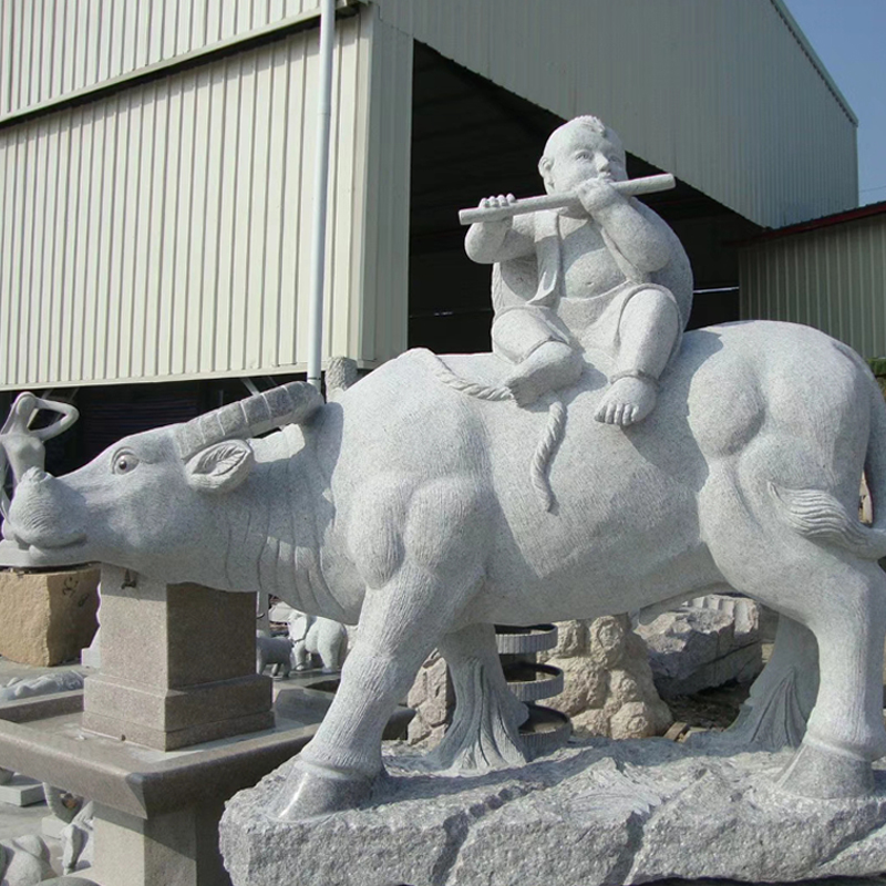 Granite Bull Sculpture