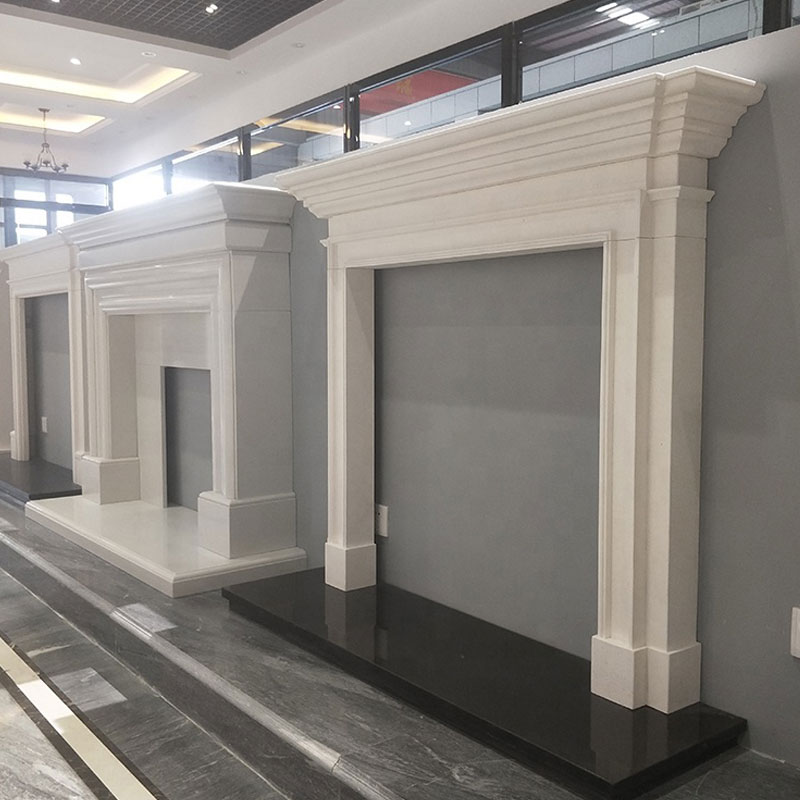 Marble fireplace surround, fireplace hearth