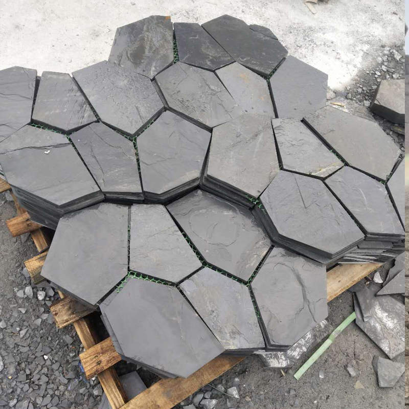 Slate Pavers On Mesh
